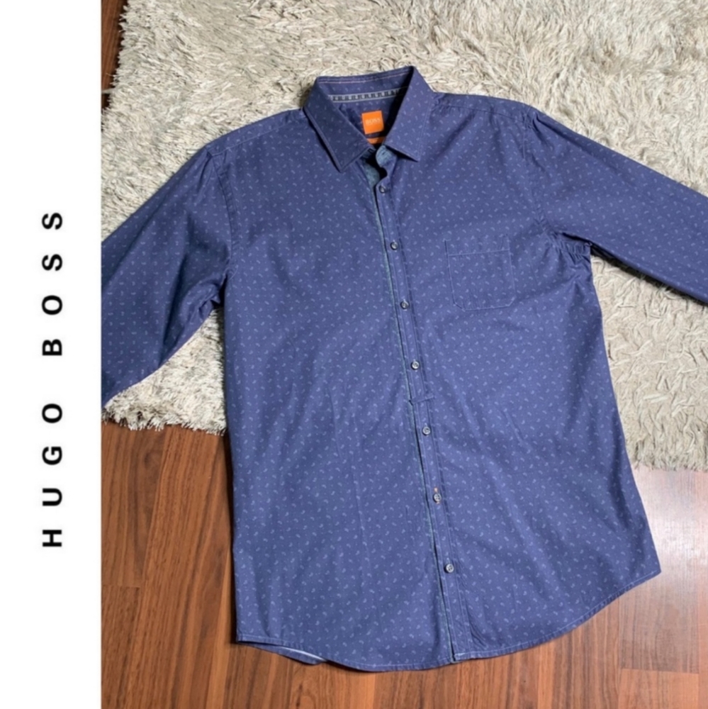 ๐ NWOT Hugo Boss Paisley Print Button Down - Picture 1 of 5